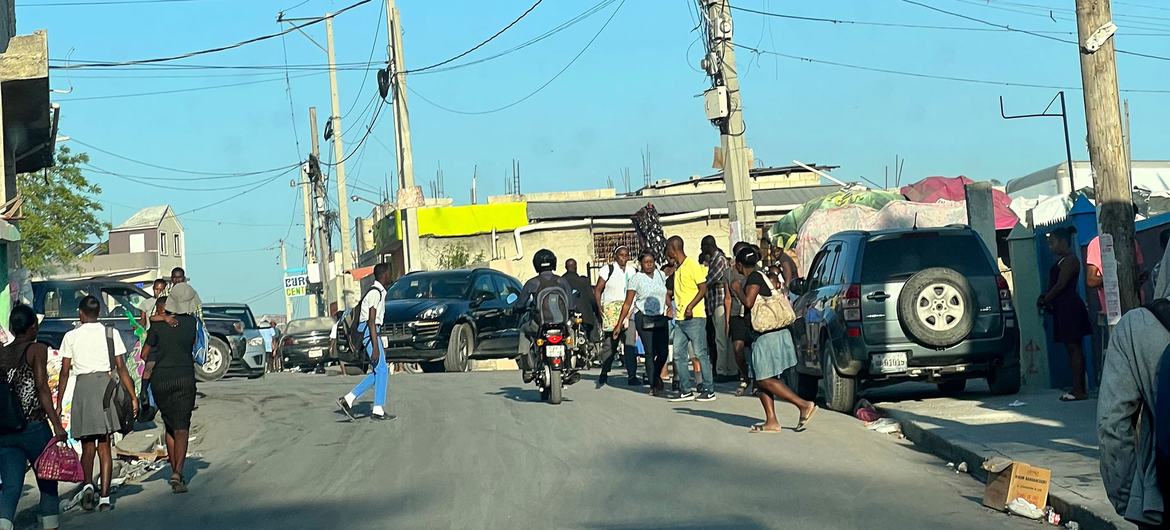 Une rue de Port-au-Prince, en Haïti.