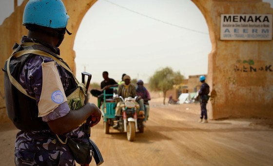 UN Police Patrol Menaka Region in northeastern Mali.