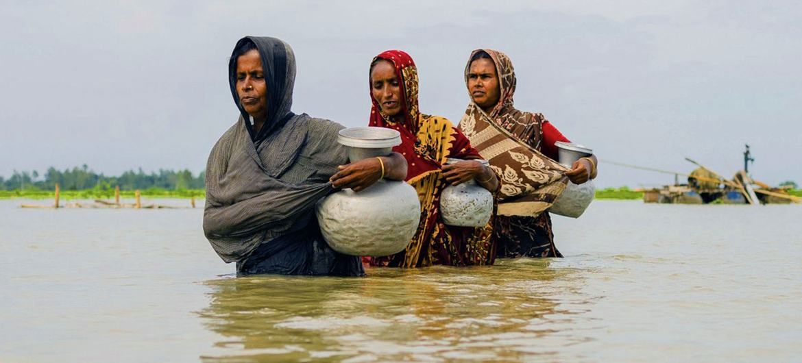 Millions of people in Bangladesh have been impacted by climate shocks, like flooding. 