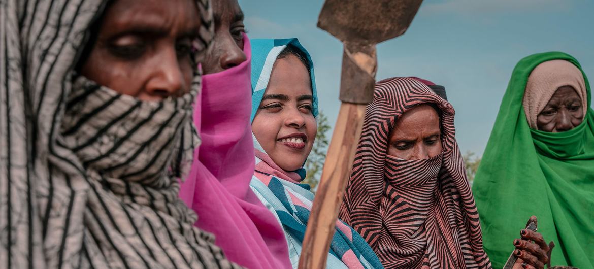 Women in the Sudanese city, Port Sudan, are learning about agriculture, trade and economic rights.