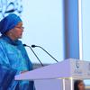 UN Deputy Secretary-General Amina Mohammed addresses the International Conference on Women in Islam in Jeddah, Saudi Arabia.