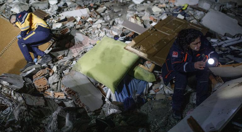 The search for survivors continues following the earthquake which affected Türkiye and Syria.