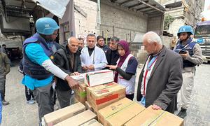 OMS entrega suprimentos médicos essenciais durante missão da ONU ao hospital Al-Awda, no norte de Gaza