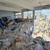 Aftermath of a 6 May Israeli airstrike on an UNRWA school turned-shelter in Gaza where dozens of people were reportedly killed, including women and children.