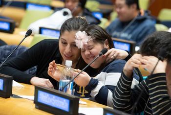 The UN hosts events around the year focused on disabilities issues, including its annual observance of World Down Syndrome Day, where participants discussed the theme “Leave no one behind in education”.