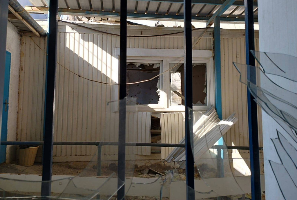 Le centre de santé de l'UNRWA dans le camp de Jénine a été gravement endommagé au cours de l'opération militaire israélienne de deux jours du 3 au 5 juillet.