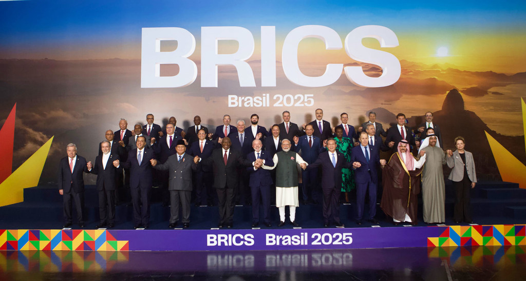 Los líderes globales en la Cumbre del BRICS en Brasil.