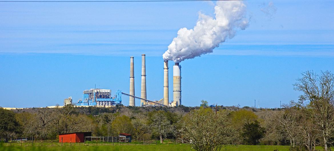 محطة لتوليد الطاقة بالفحم في ولاية تكساس الأميركية.