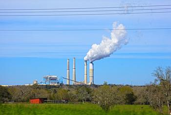 Une centrale au charbon au Texas, États-Unis.