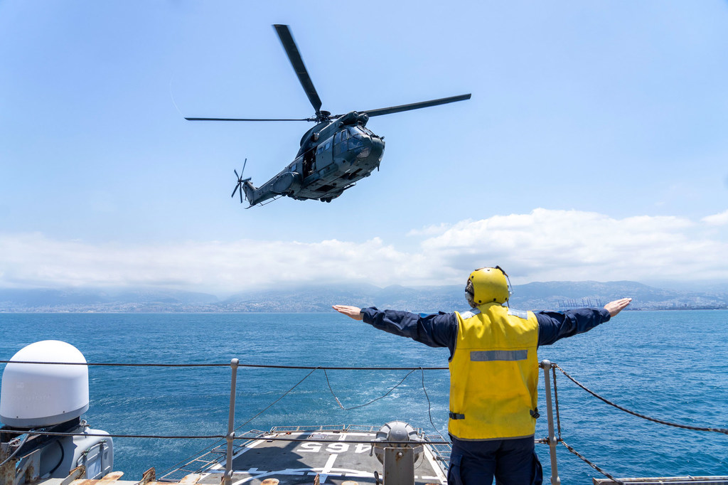 La force opérationnelle maritime de la FINUL opère dans les eaux libanaises.