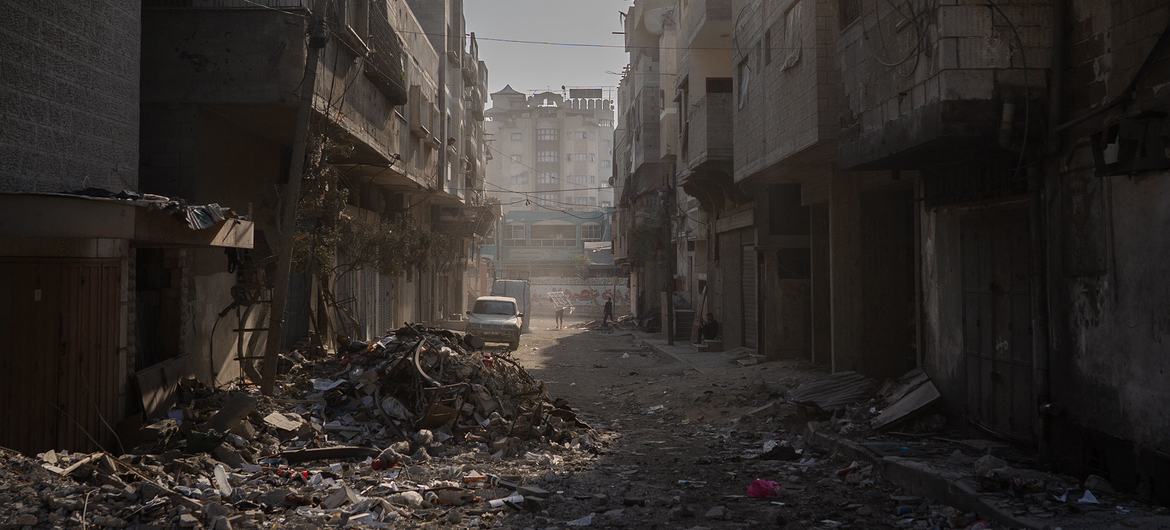 Destrucción en Gaza