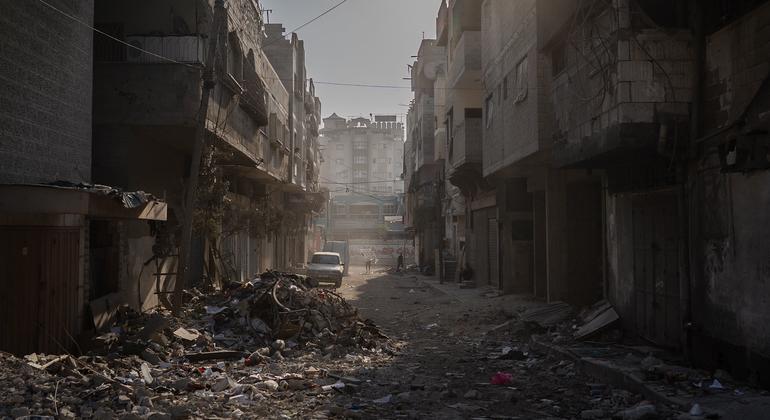 Большая часть города Газа непригодна для проживания.