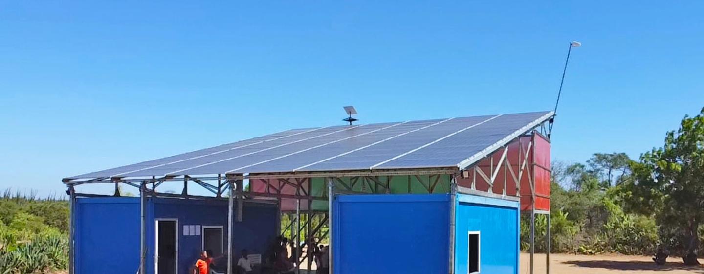 A solar hub in southern Madagascar uses 72 solar panels to generate around 25 kilowatts of electricity, enough to power new opportunities in the village of Fenoaivo.