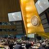 Mahmoud Abbas discursa na Assembleia Geral da ONU antes da votação sobre o estatuto da Palestina.