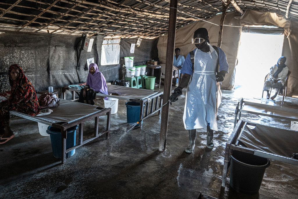 MSF Cholera Clinic, Minaa El Bari, Sudan (file Aug 2024)