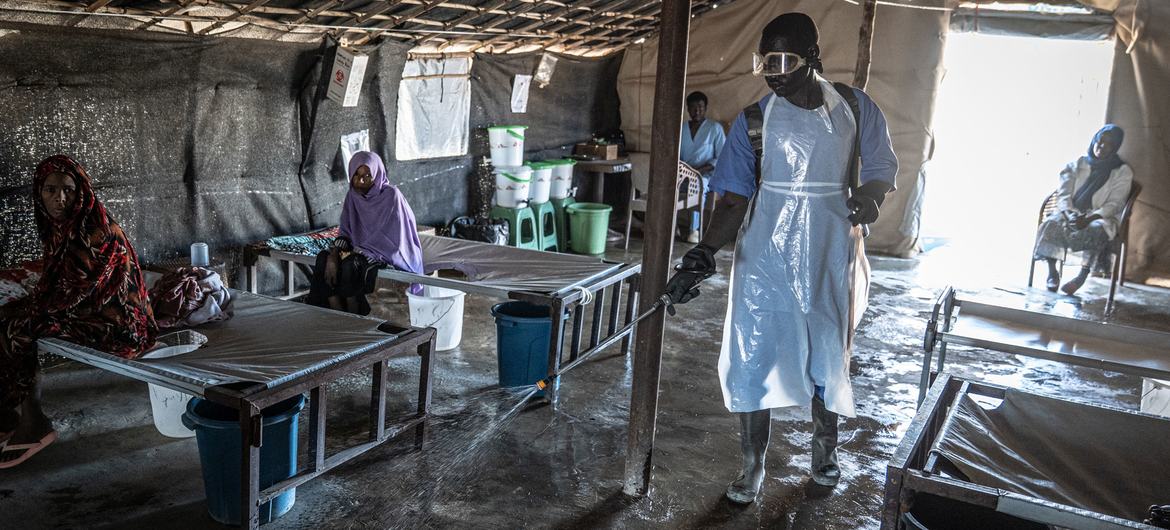 MSF Cholera Clinic, Minaa El Bari, Sudan (file Aug 2024)