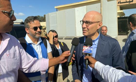 At Rafah crossing, Türk says both Israel and Hamas have committed war crimes