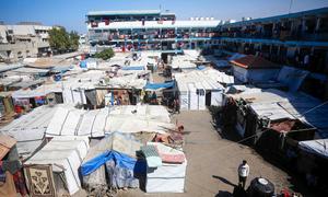 UNRWA schools in Gaza are providing accommodation for displaced families. 