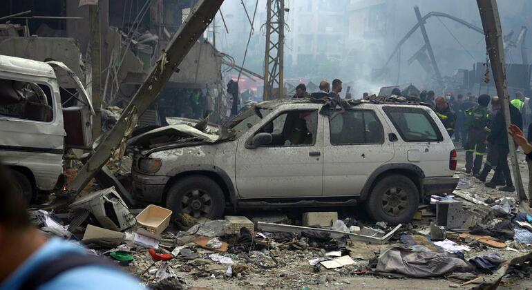 الأمم المتحدة تدعو لبنان وإسرائيل لاستخدام القنوات الدبلوماسية لإنهاء الأعمال العدائية