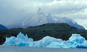 Glaciers are retreating due to climate change including in Chile (pictured).