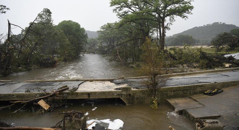Catastrophic flooding has caused widespread devastation in central Texas in the United States.