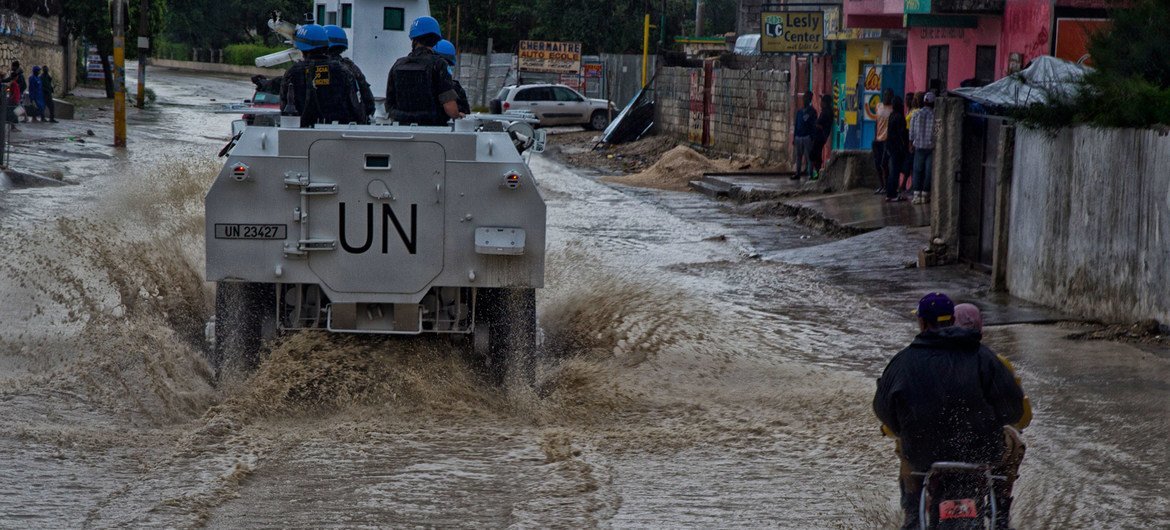 L'ouragan Matthew a touché terre à Port-au-Prince en Haïti.  (déposer)