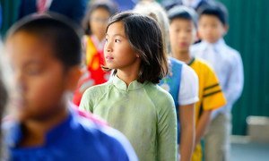 Students at a school in Hanoi Viet Nam.