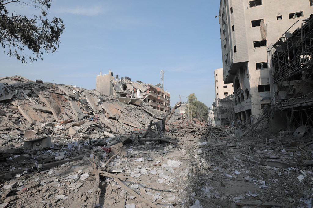 Les frappes aériennes ont dévasté une grande partie du nord de Gaza.