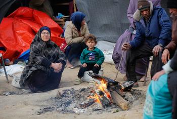ग़ाज़ा में भीषण युद्ध के कारण बड़े पैमाने पर फ़लस्तीनी आबादी विस्थापित हुई है.