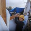 Gazans continue to live in makeshift shelters.