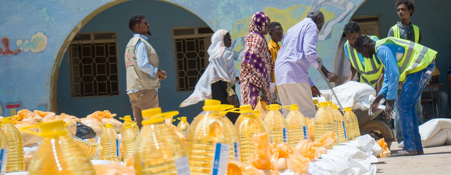 Le Programme alimentaire mondial (PAM) distribue des vivres à Omdurman, au Soudan (photo d'archives).