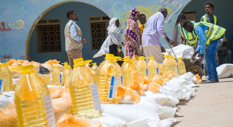 Le Programme alimentaire mondial (PAM) distribue des vivres à Omdurman, au Soudan (photo d'archives).