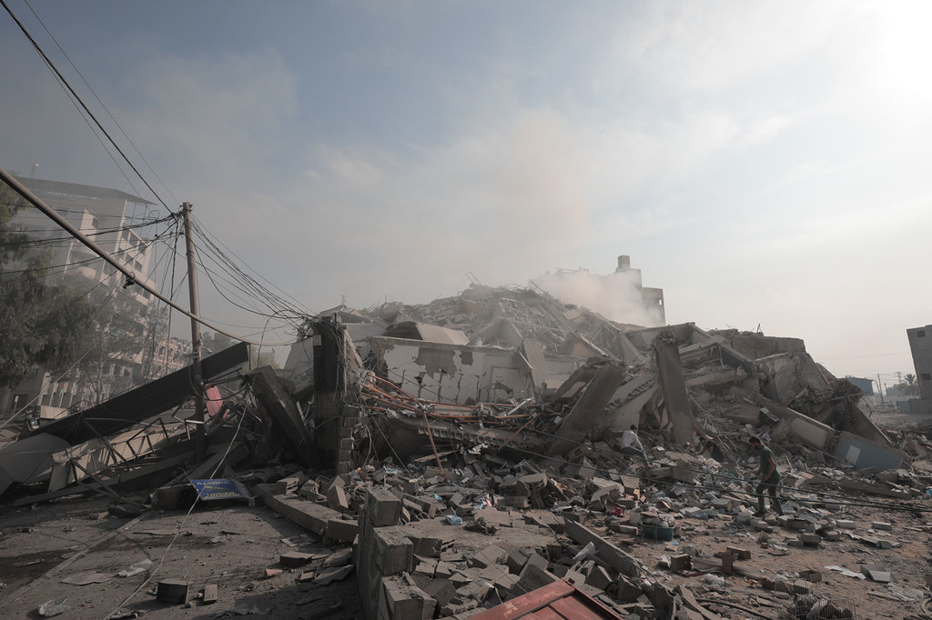 Muchas áreas de Gaza han sido arrasadas por los bombardeos.