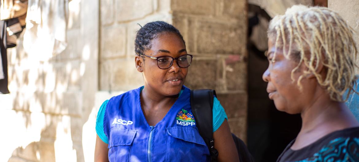 Esterline Dumezil has been employed as a  community health worker in Cité Soleil since 2014.
