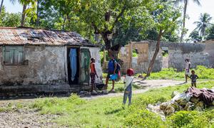 Community health worker Esterline Dumezil visits families in Cité Soleil.