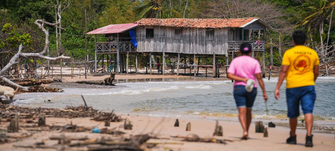 Rising tides and coastal devastation have reshaped life in Marajó, washing away homes and livelihoods along the shore.