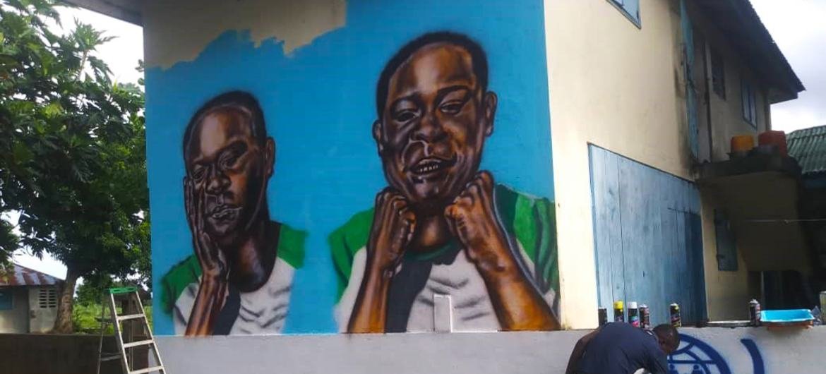 Murals have been painted in Haiti, in key migrant departure points warning of the dangers at sea.