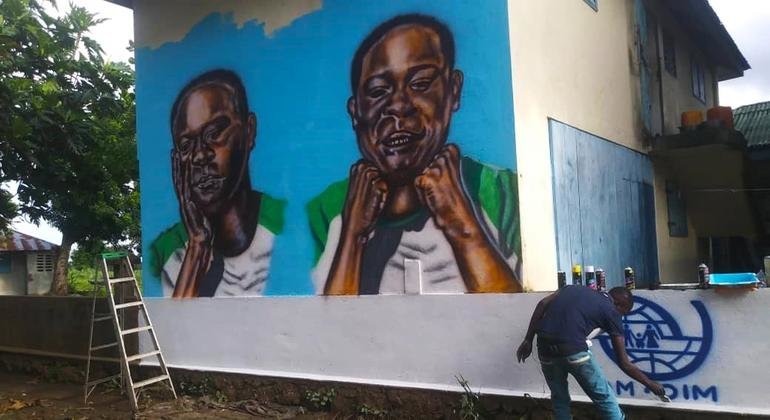 Murals have been painted in Haiti, in key migrant departure points warning of the dangers at sea.