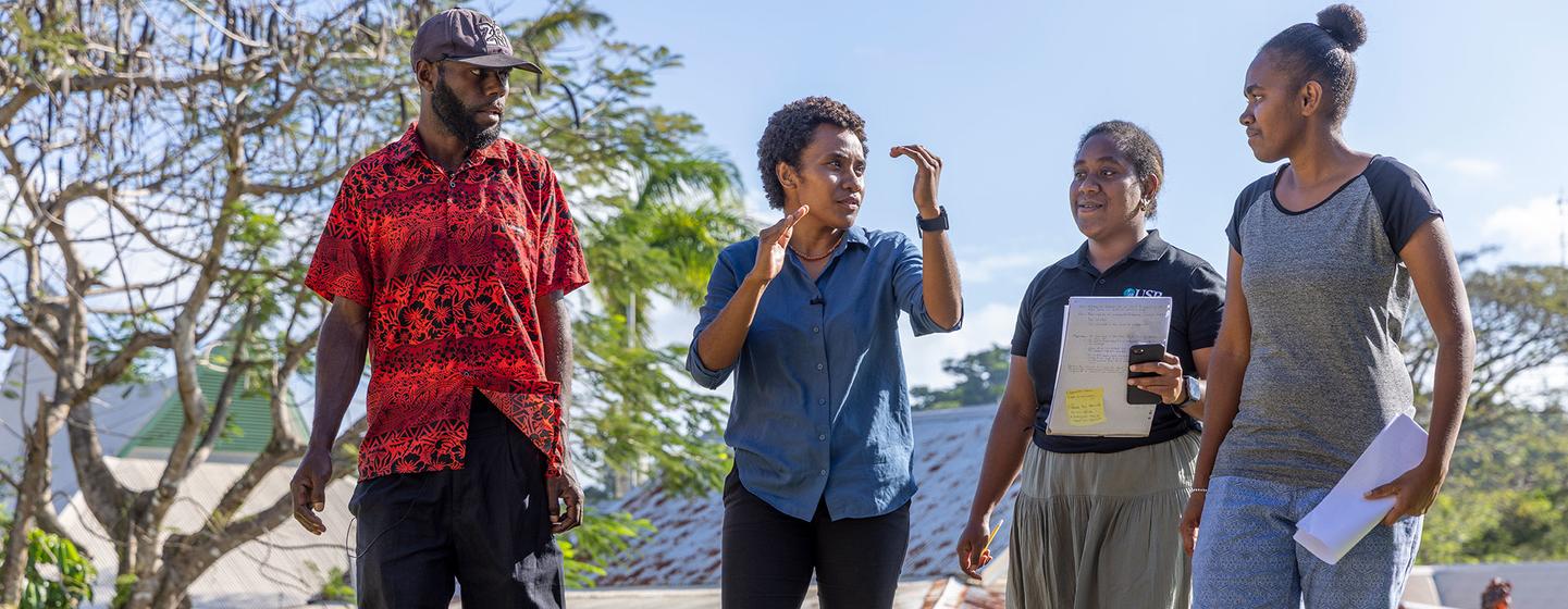 "地球卫士奖"得主辛西娅·霍努胡伊，这位来自所罗门群岛的气候正义倡导者，是太平洋岛屿学生应对气候变化组织的联合创始人兼负责人。