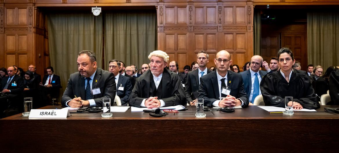 Юристы, представляющие Израиль в ходе дела в Международном суде.