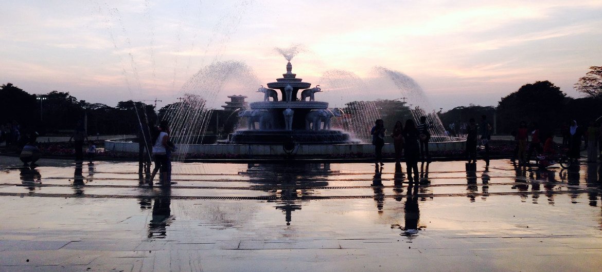 People’s Square and Park, Yangon, Myanmar.