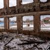 Escola em Kharkiv, Ucrânia, destruída por bombardeio (fevereiro de 2024)