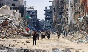 Une grande partie de Khan Younis est en ruines.
