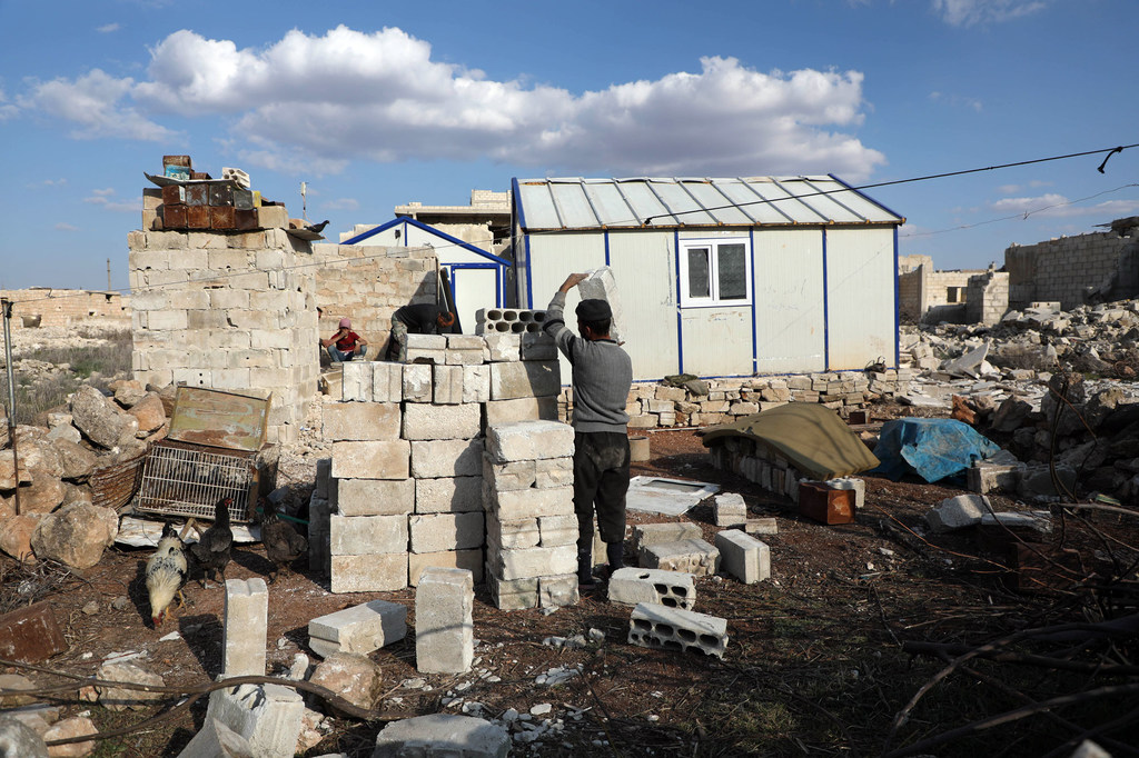 People in Syria are rebuilding their lives after fleeing their homes