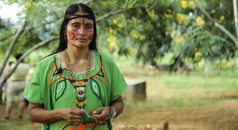 FARC गुरिल्ला समूह में लड़ने के बाद एक आदिवासी बारी महिला कोलंबिया में शांति के लिए प्रतिबद्ध है.