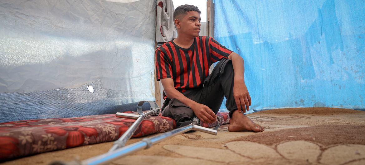 The ongoing war in Gaza has displaced more than 1.9 million people, many who seek shelter in makeshift tents.