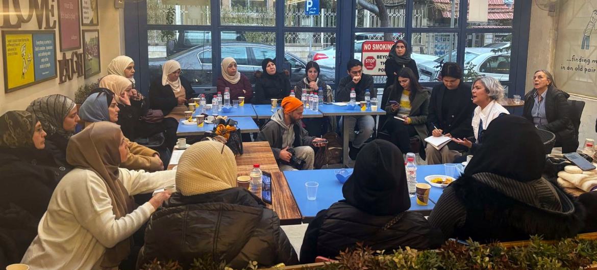 Karla Quintana (right in white jacket), the head of IIMP, meets women whose loved ones are missing. Karla Quintana (right in white jacket), the head of IIMP, meets women whose loved ones are missing.