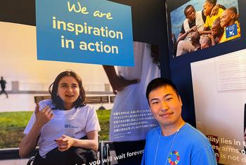 Haruki Ume is working for UN Volunteers at Expo 2025 in Osaka, Japan.