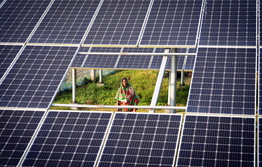 The shift towards clean energy, such as solar power, is accelerating globally.