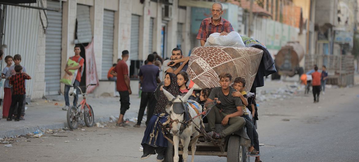 Unrwa relata “um enorme sentimento de frustração” entre as famílias deslocadas 